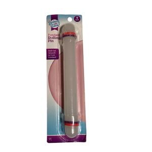 Baked With Love Fondant Rolling Pin 9 Inch with Guide Rings ArtSkillsPA-6108 NEW